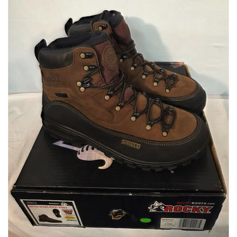 Rocky MTN Stalker Pro Waterproof Work/Hunting Boots Size 12M RKS0527
